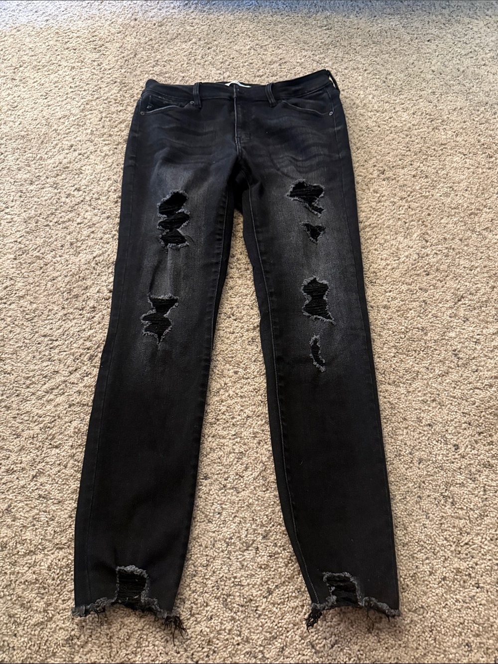 KanCan Black Distressed Skinny Jeans